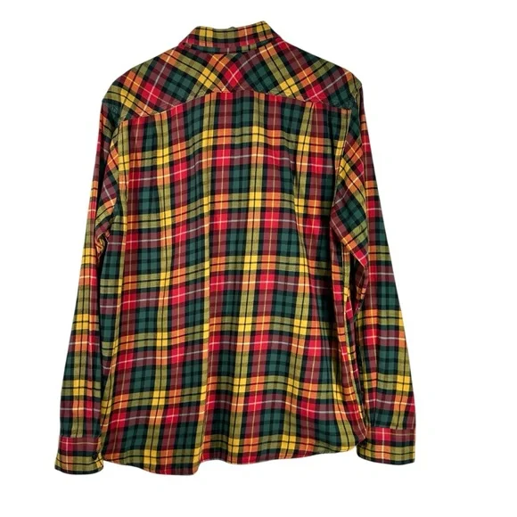 FILSON Colorful Plaid Long Sleeve Button Down Men's Shirt Size Large - Picture 5 of 5